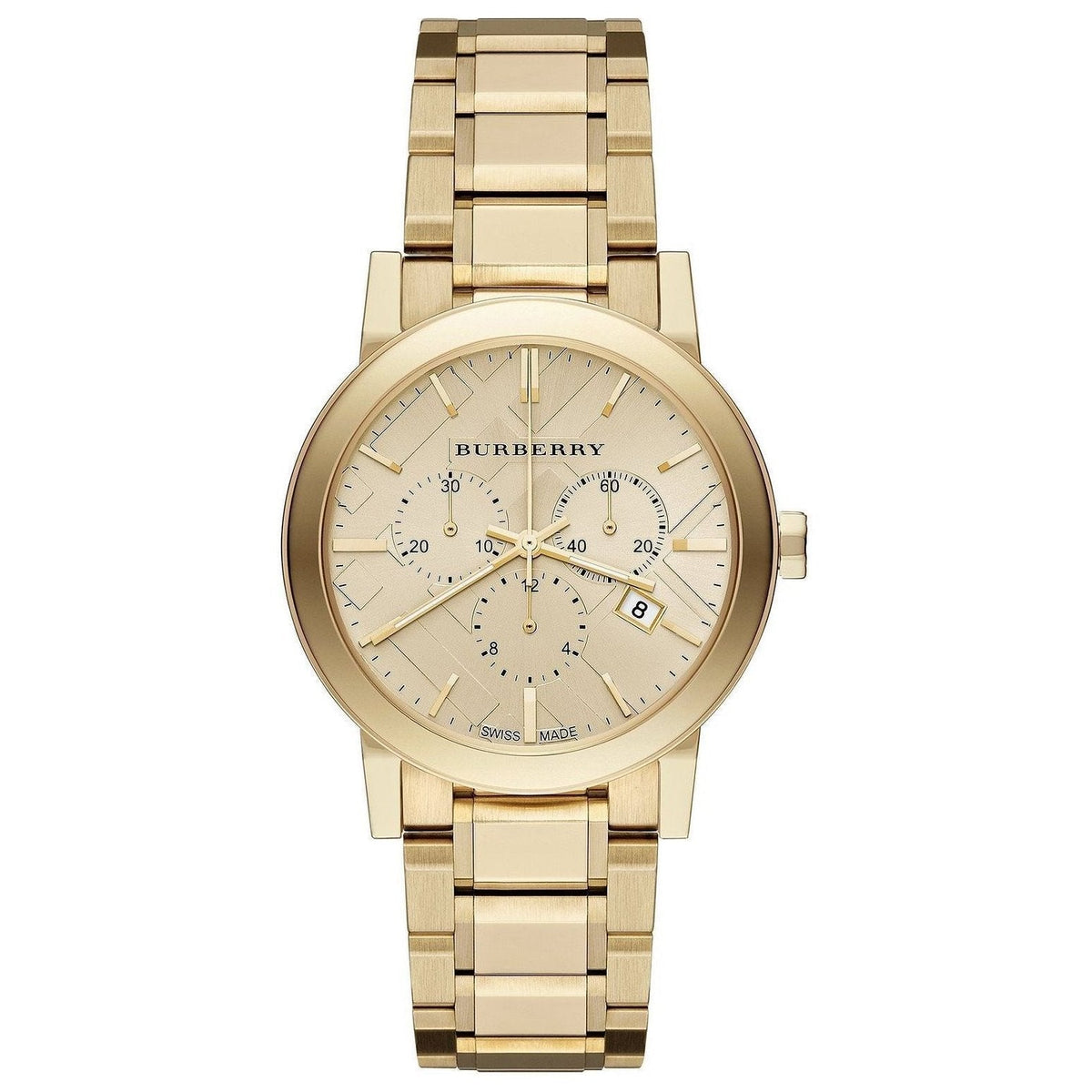 Burberry Chronograph Damenuhr Edelstahlarmband BU9753