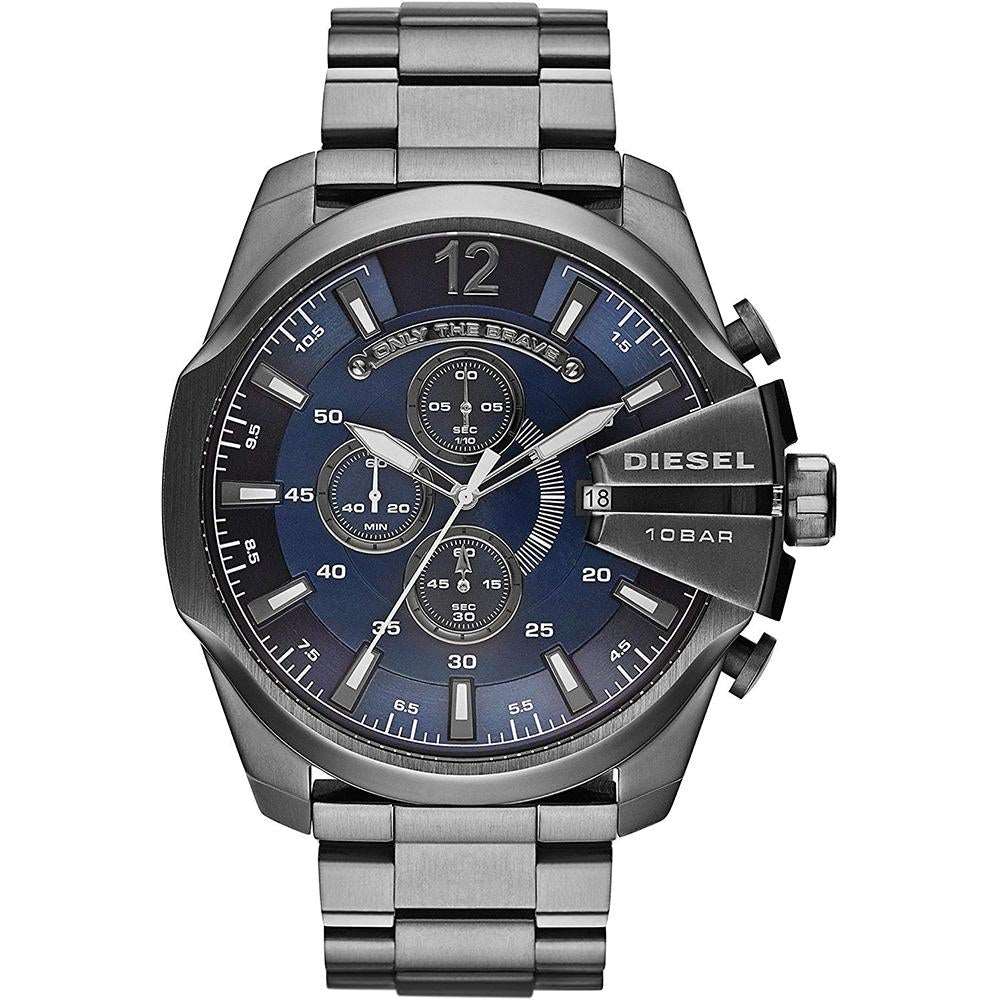 Diesel Herrenuhr Dz4329 Men S Silver Mega Chief Chronograph Watch – DZ4329