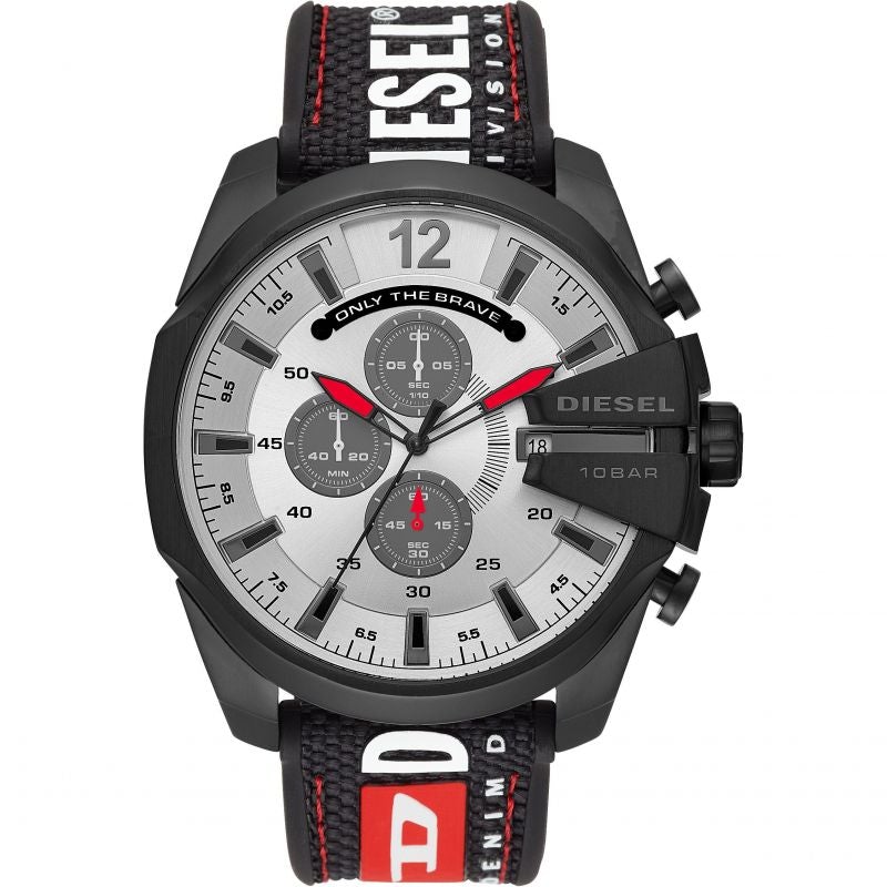 Diesel Herrenuhr Dz4512 Men S Chronograph Mega Chief Black Grey Watch – DZ4512