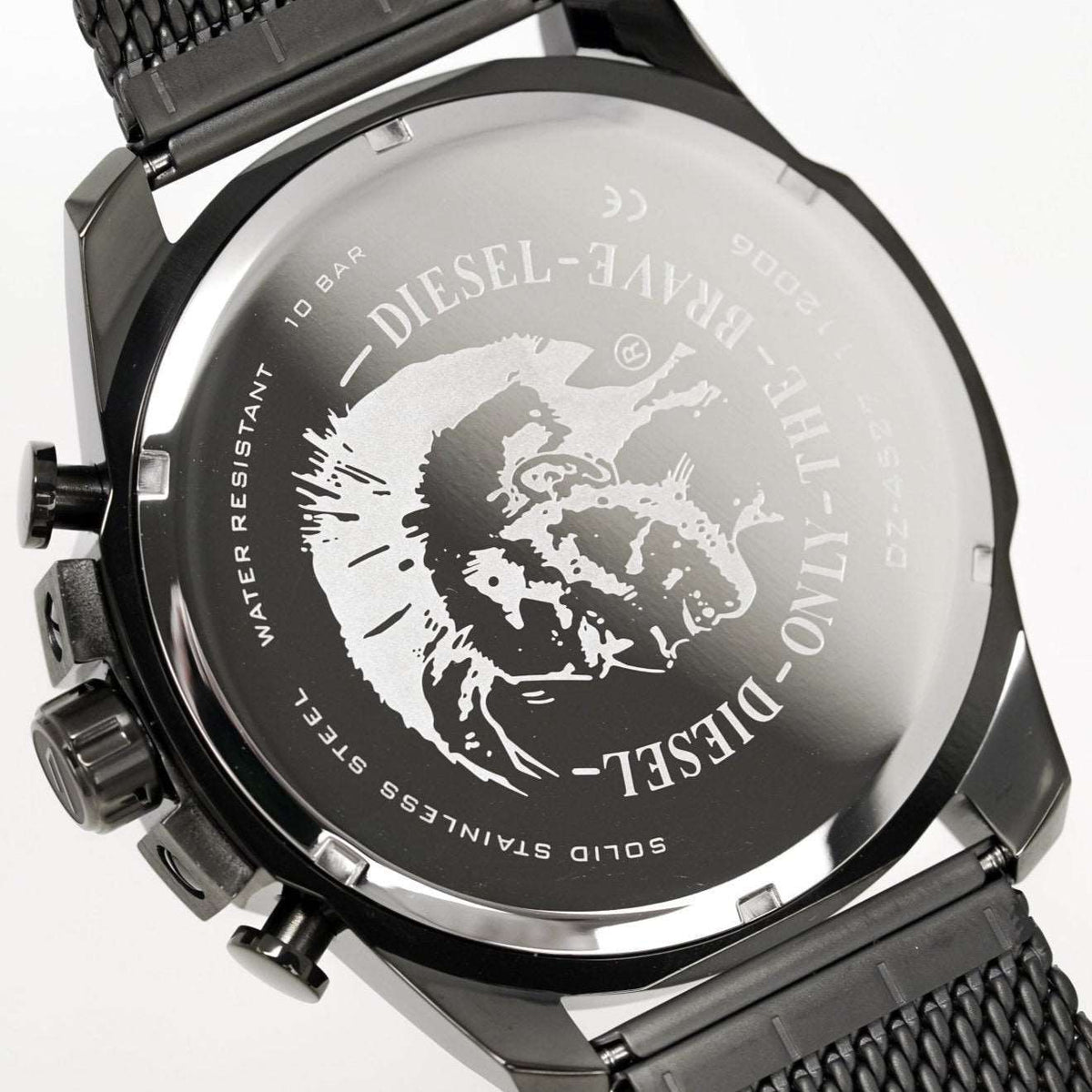 Diesel Herrenuhr Dz4527 Men S Chronograph Mega Chief Gunmetal Mesh Watch – DZ4527