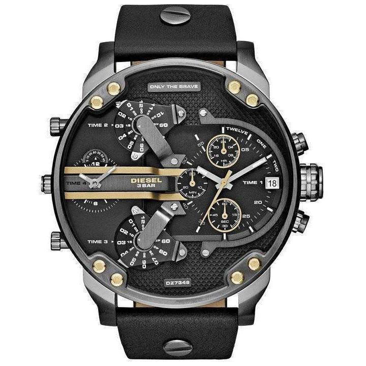 Diesel Herrenuhr Dz7348 Men S Mr Daddy 2 0 Black Chronograph Watch – DZ7348