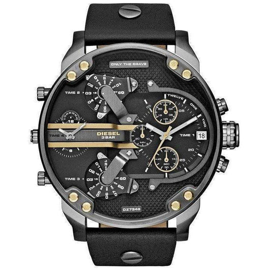 Diesel Herrenuhr Dz7348 Men S Mr Daddy 2 0 Black Chronograph Watch – DZ7348
