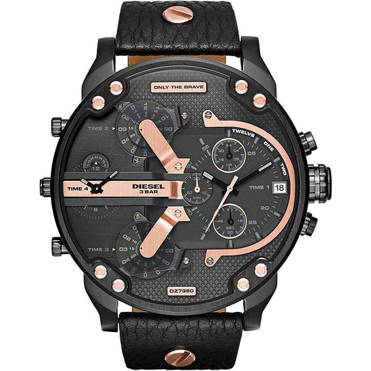 Diesel Herrenuhr Dz7350 Men S Daddy 2 0 Black Chronograph Watch – DZ7350