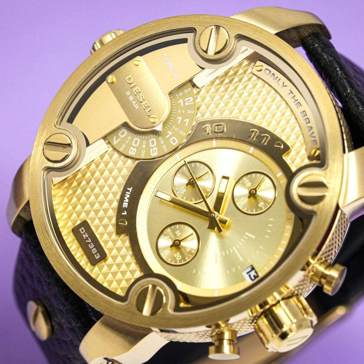Diesel Herrenuhr Dz7363 Men S Chronograph Little Daddy Gold Watch – DZ7363