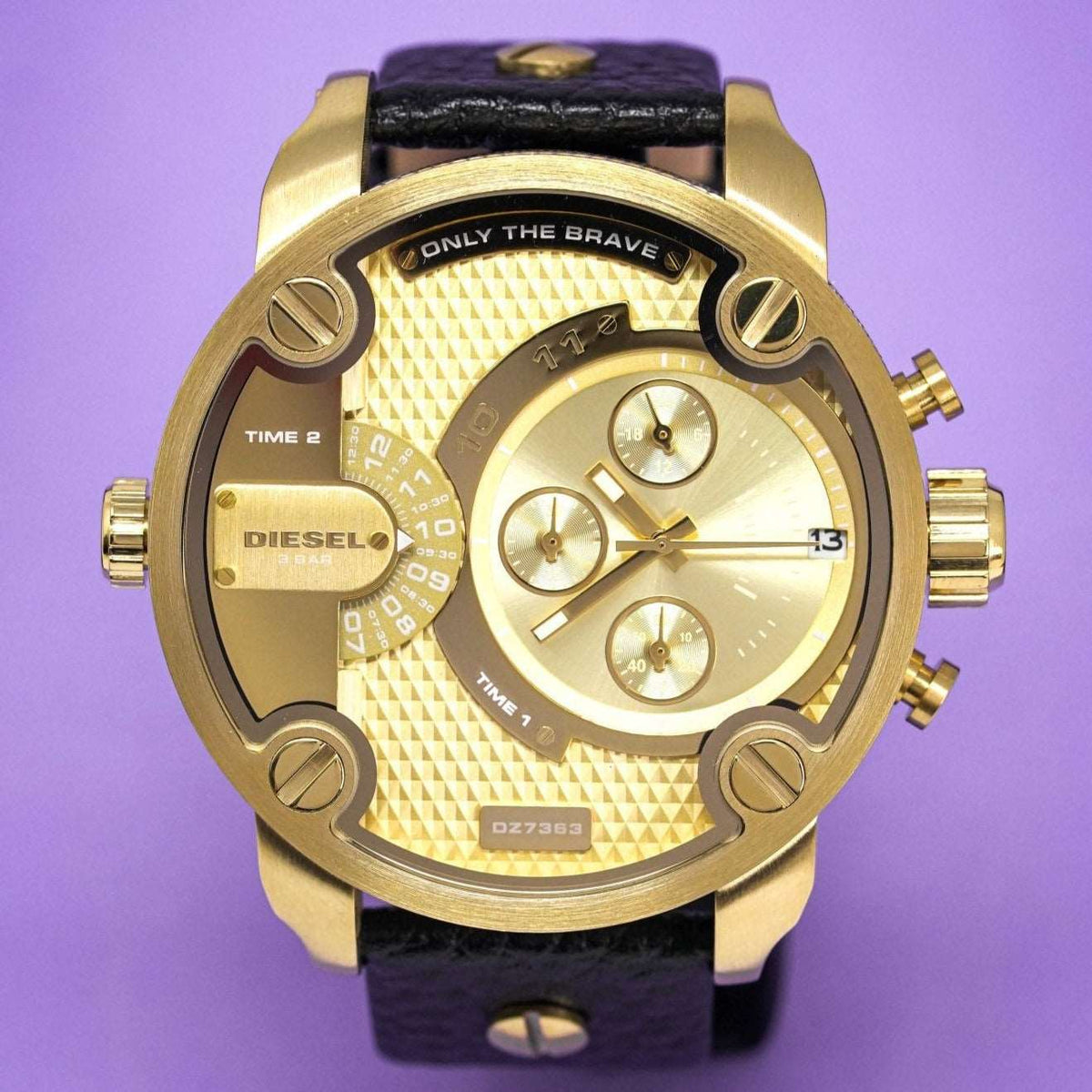 Diesel Herrenuhr Dz7363 Men S Chronograph Little Daddy Gold Watch – DZ7363