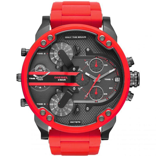 Diesel Herrenuhr Dz7370 Men S Daddy 2 0 Red Chronograph Watch – DZ7370
