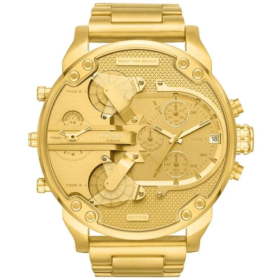 Diesel Herrenuhr Dz7399 Men S Chronograph Mr Daddy 2 0 Yellow Gold Watch – DZ7399