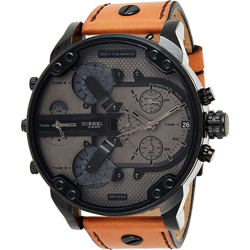Diesel Herrenuhr Dz7406 Men S Chronograph Mr Daddy 2 0 Brown Watch – DZ7406