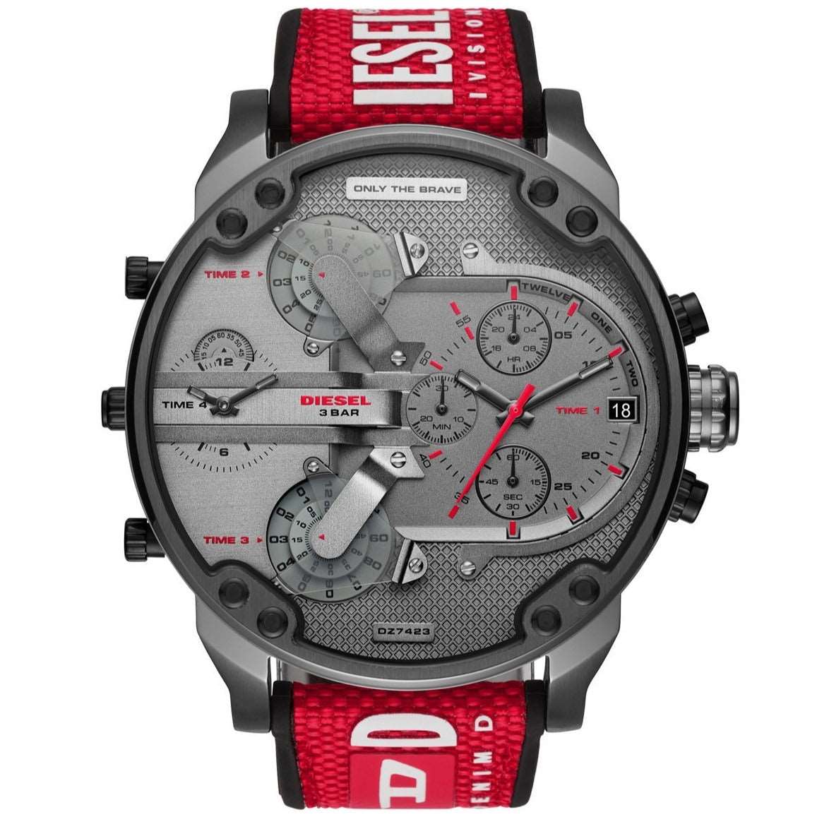 Diesel Herrenuhr Dz7423 Men S Chronograph Mr Daddy 2 0 Red Watch – DZ7423