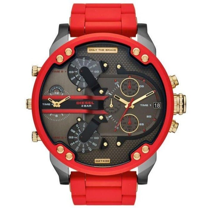 Diesel Herrenuhr Dz7430 Men S Chronograph Mr Daddy 2 0 Red Watch – DZ7430