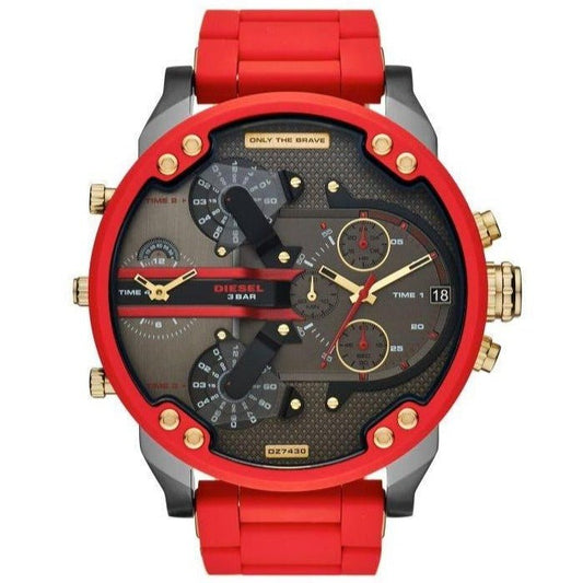 Diesel Herrenuhr Dz7430 Men S Chronograph Mr Daddy 2 0 Red Watch – DZ7430