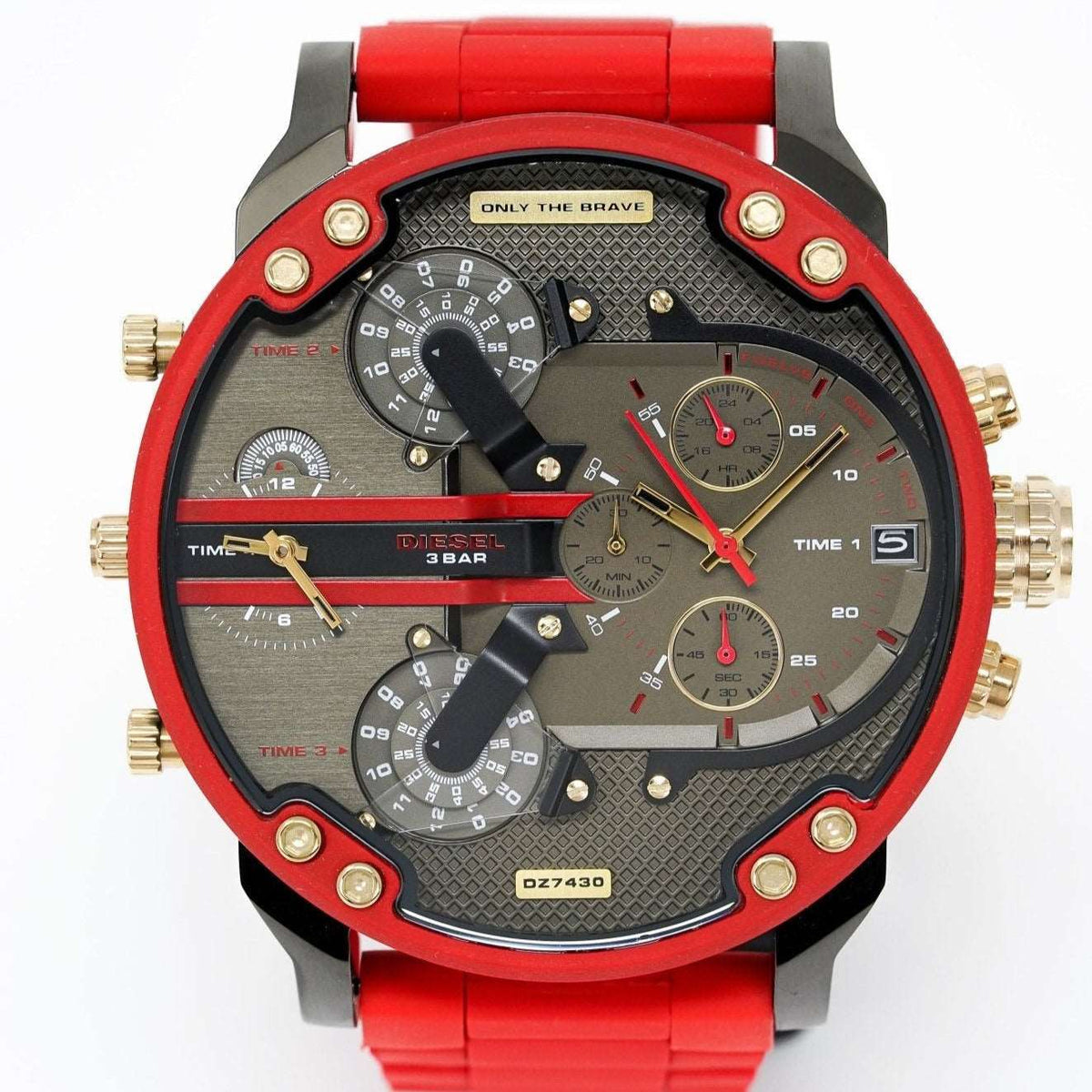 Diesel Herrenuhr Dz7430 Men S Chronograph Mr Daddy 2 0 Red Watch – DZ7430