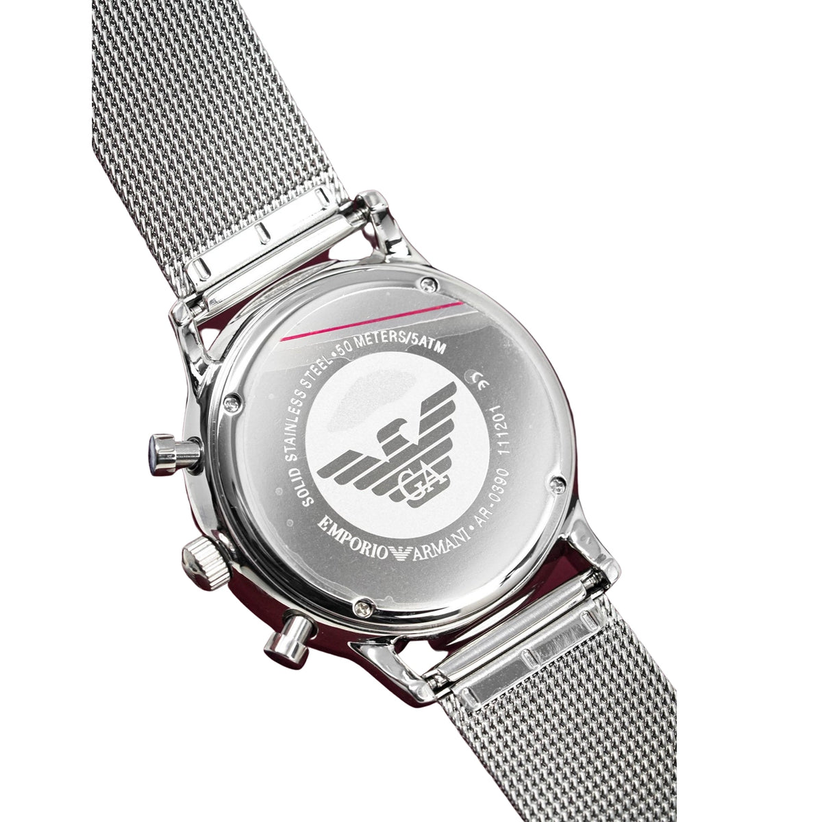 Emporio Armani Herrenuhr Ar0390 Men S Chronograph Steel Watch – AR0390