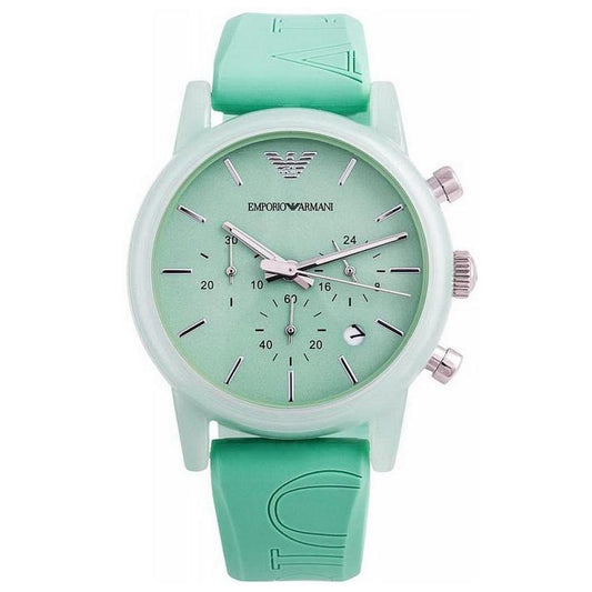 Emporio Armani Damenuhr Ar1057 Ladies Green Chronograph Watch – AR1057