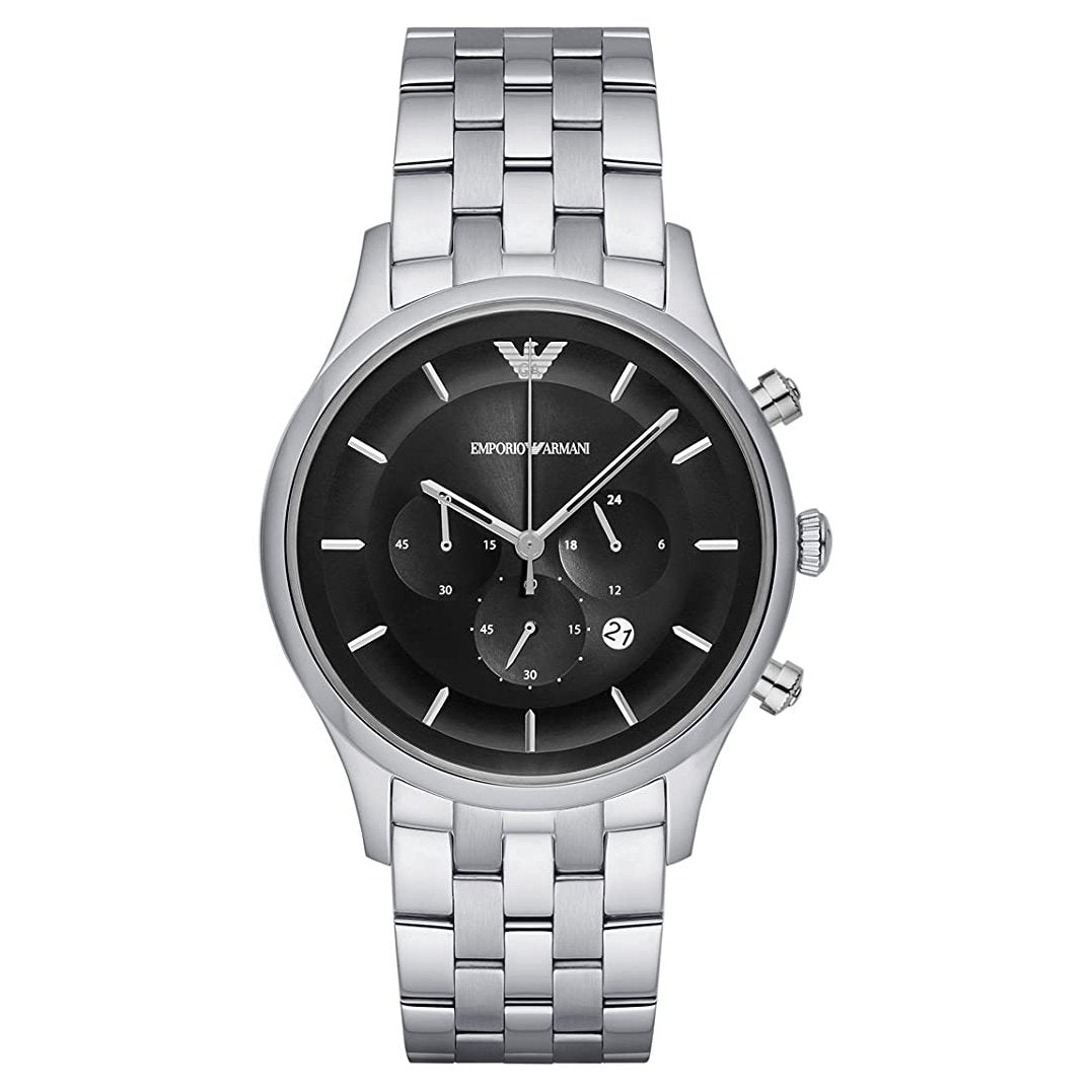 Emporio Armani Herrenuhr Ar11017 Men S Black Chronograph Watch – AR11017