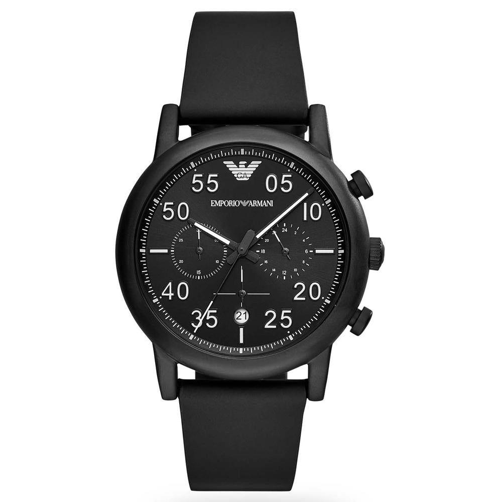 Emporio Armani Herrenuhr Ar11133 Men S Luigi Black Chronograph Watch – AR11133