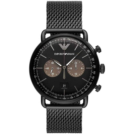 Emporio Armani Herrenuhr Ar11142 Men S Aviator Black Watch – AR11142