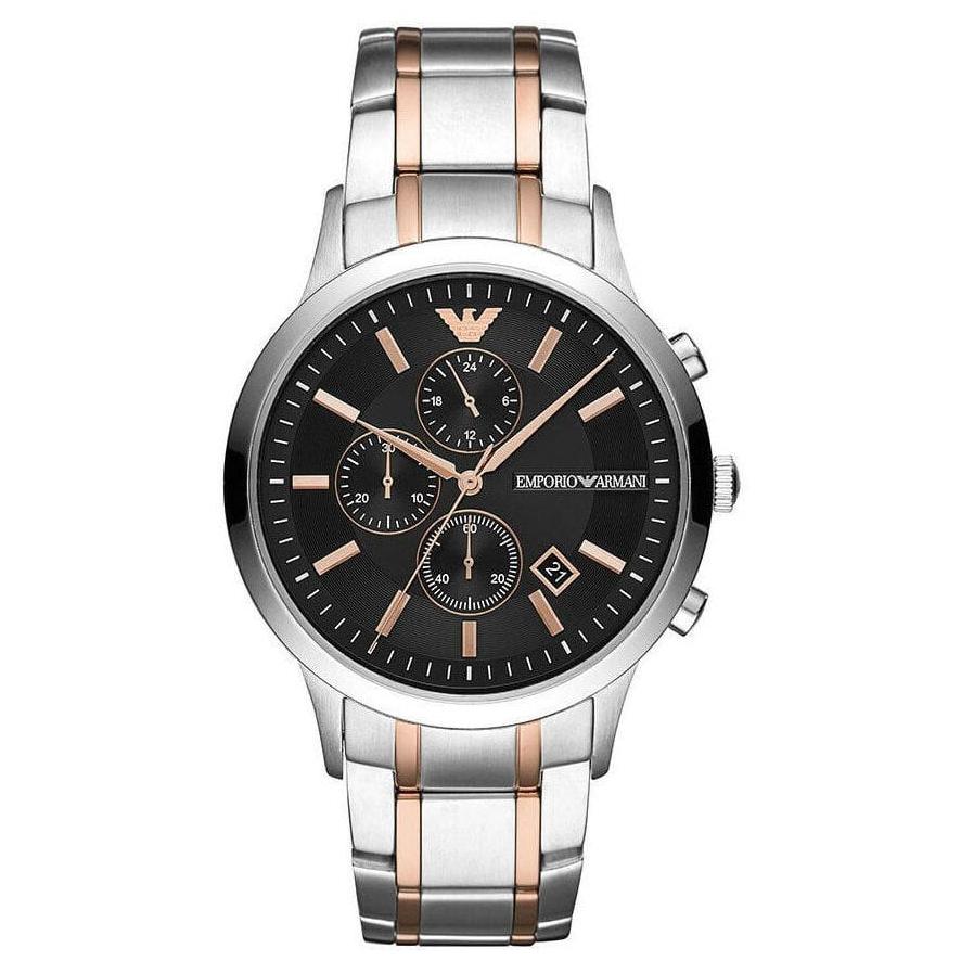 Emporio Armani Herrenuhr Ar11165 Men S Renato Two Tone Chronograph Watch – AR11165