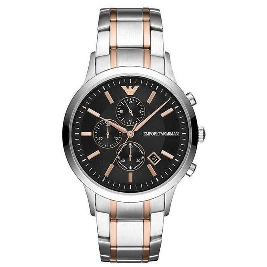 Emporio Armani Herrenuhr Ar11165 Men S Renato Two Tone Chronograph Watch – AR11165