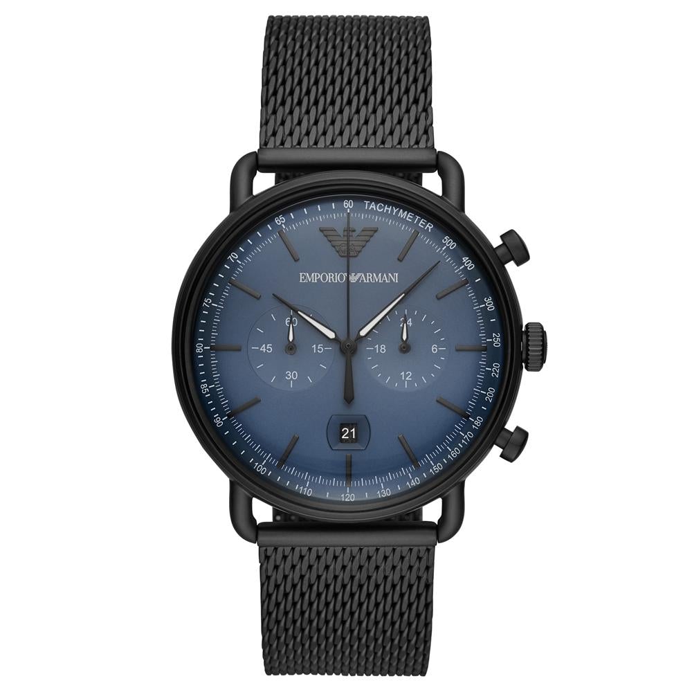Emporio Armani Herrenuhr Ar11201 Men S Aviator Black Watch – AR11201