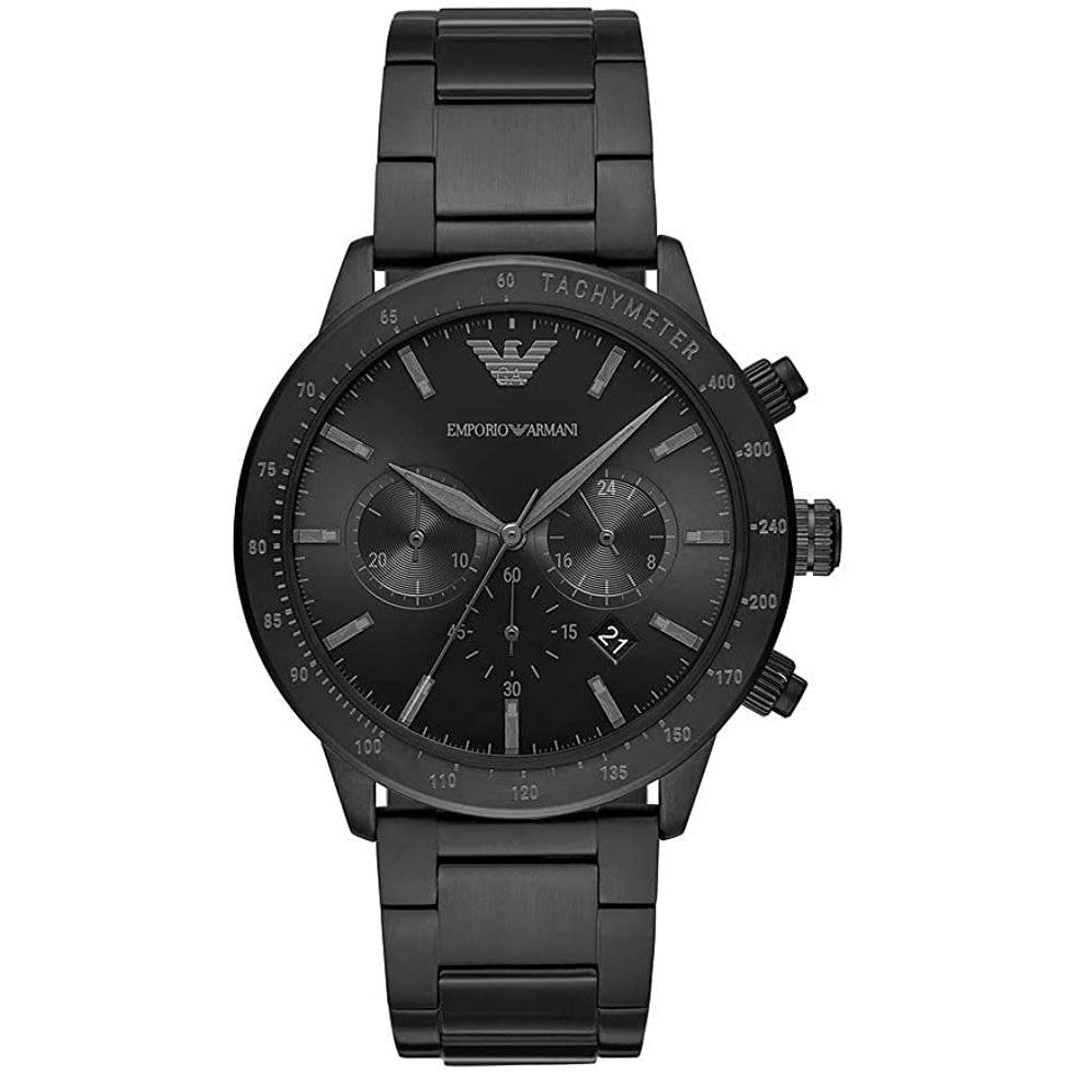 Emporio Armani Herrenuhr Ar11242 Men S Chronograph Sport Mario Black Watch – AR11242