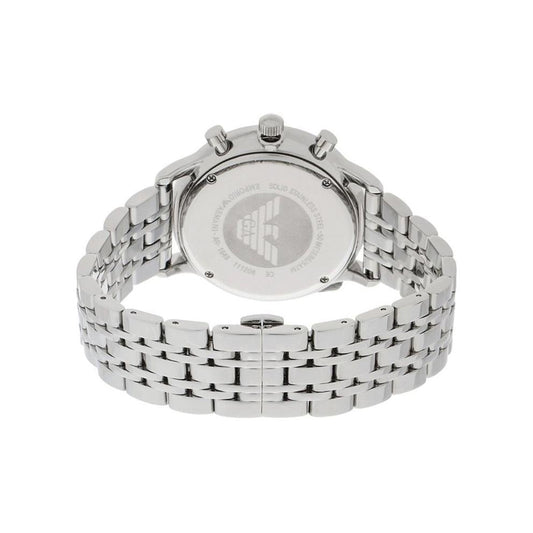 Emporio Armani Herrenuhr Ar1648 Men S Silver Chronograph Watch – AR1648