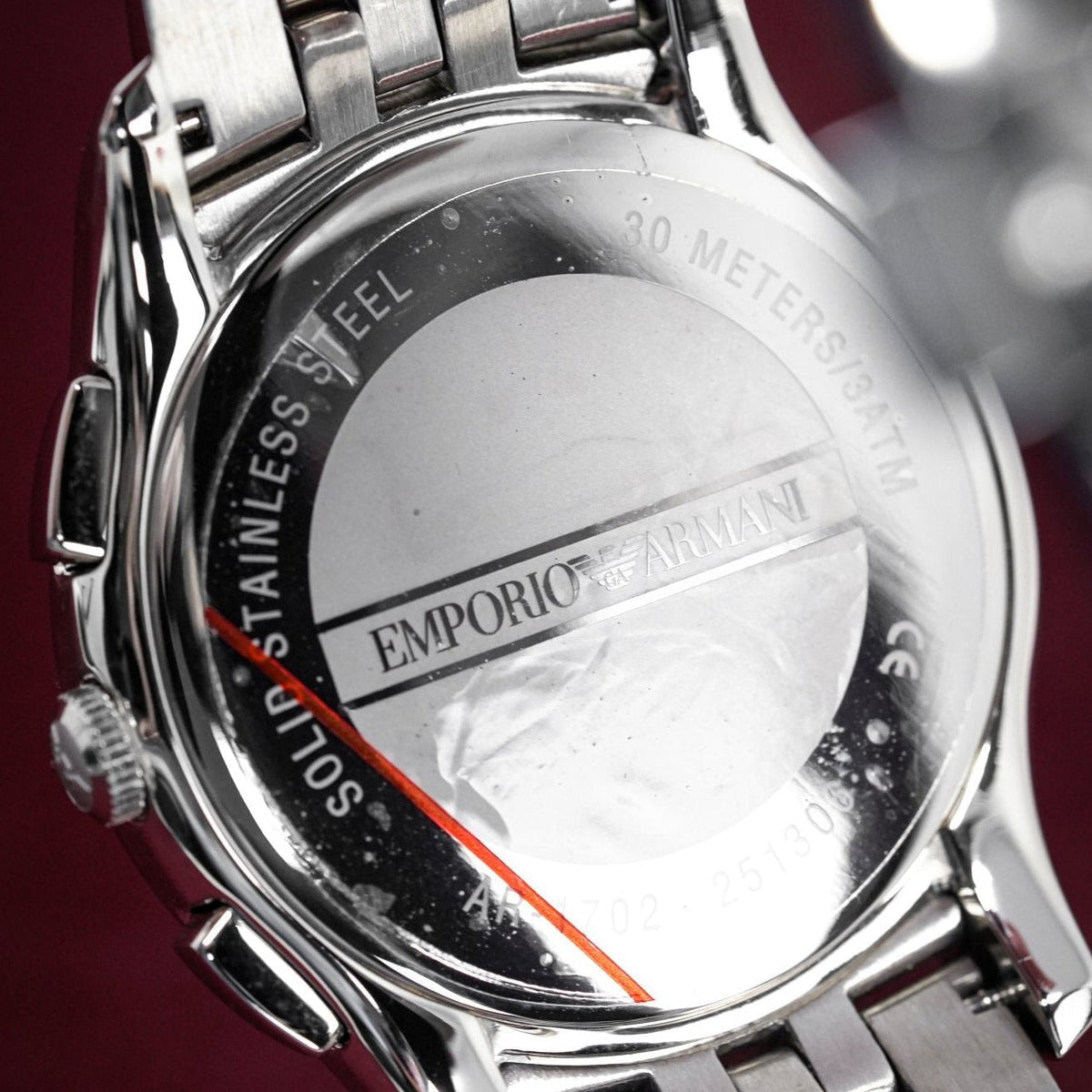 Emporio Armani Herrenuhr Ar1702 Men S Valente Chronograph Steel Watch – AR1702