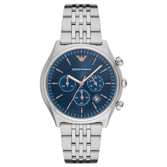 Emporio Armani Herrenuhr Ar1974 Men S Blue Chronograph Watch – AR1974