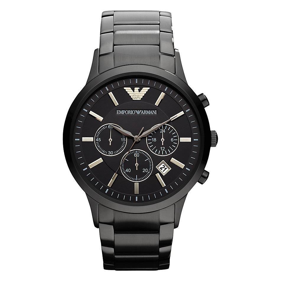 Emporio Armani Herrenuhr Ar2453 Men S Black Chronograph Watch – AR2453