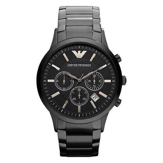 Emporio Armani Herrenuhr Ar2453 Men S Black Chronograph Watch – AR2453