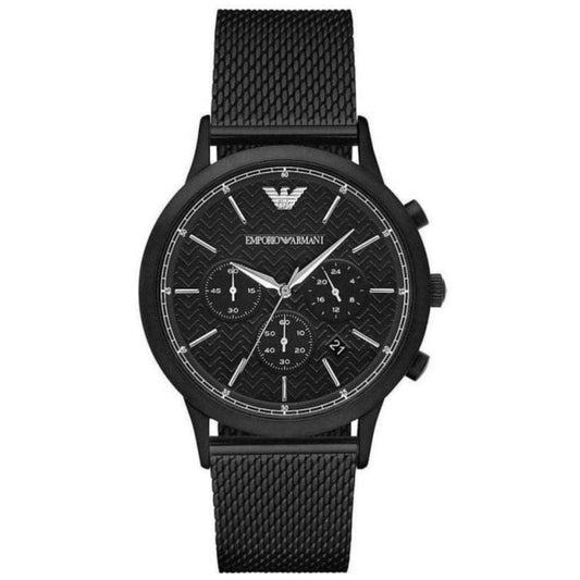 Emporio Armani Herrenuhr Ar2498 Men S Chronograph Watch Black Pvd – AR2498