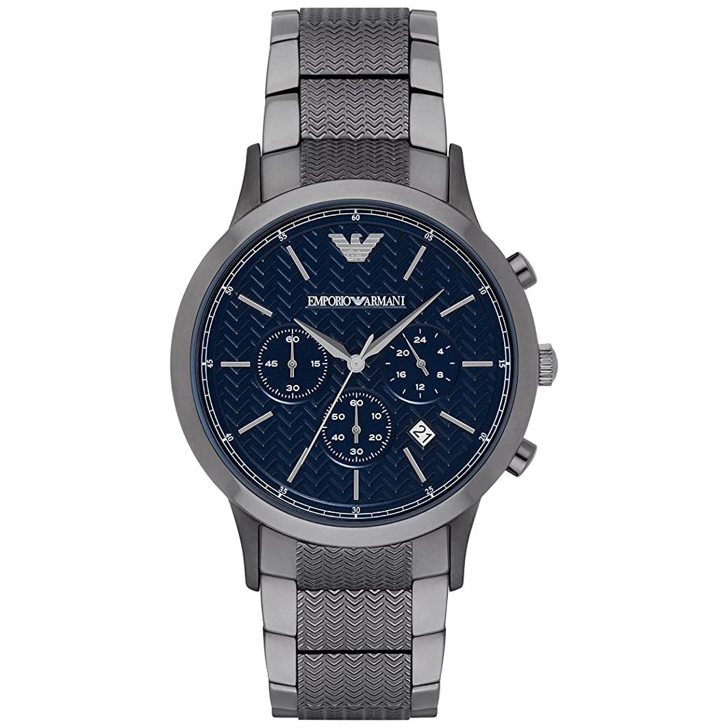 Emporio Armani Herrenuhr Ar2505 Men S Gunmetal Chronograph Watch – AR2505