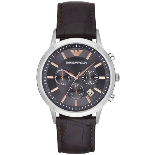 Emporio Armani Herrenuhr Ar2513 Men S Renato Chronograph Grey Watch