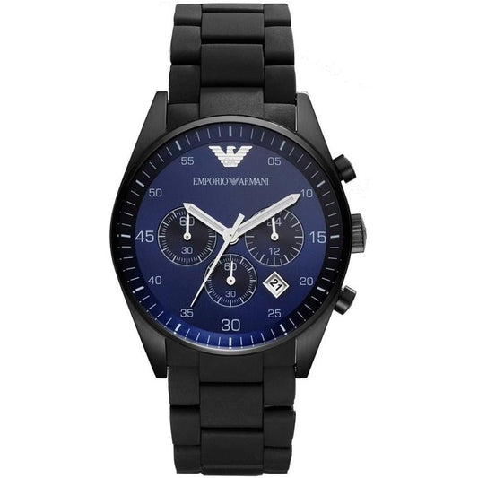 Emporio Armani Herrenuhr Ar5921 Men S Black Chronograph Watch – AR5921