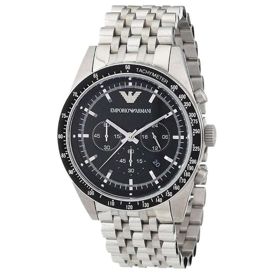 Emporio Armani Herrenuhr Ar5988 Men S Tazio Chronograph Steel Watch – AR5988
