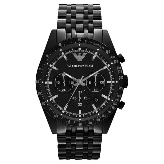 Emporio Armani Herrenuhr Ar5989 Men S Black Chronograph Watch – AR5989
