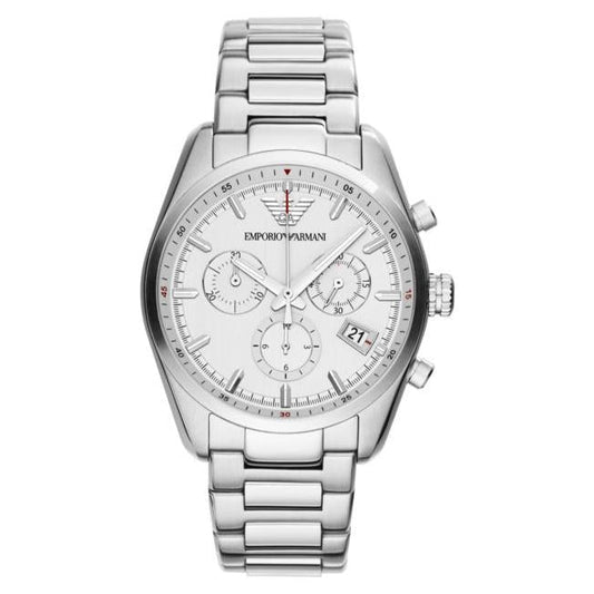 Emporio Armani Herrenuhr Ar6013 Men S Sportivo Silver Chronograph Watch – AR6013