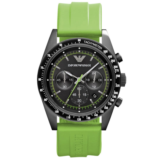 Emporio Armani Herrenuhr Ar6115 Men S Sportivo Chronograph Green Watch – AR6115