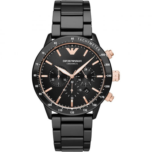 Emporio Armani Herrenuhr Ar70002 Men S Mario Ceramic Chronograph Watch – AR70002
