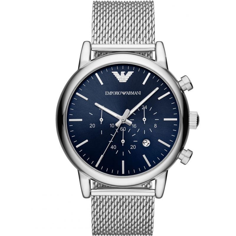 Emporio Armani Herrenuhr Ar80038 Men S Luigi Chronograph Blue Watch – AR80038