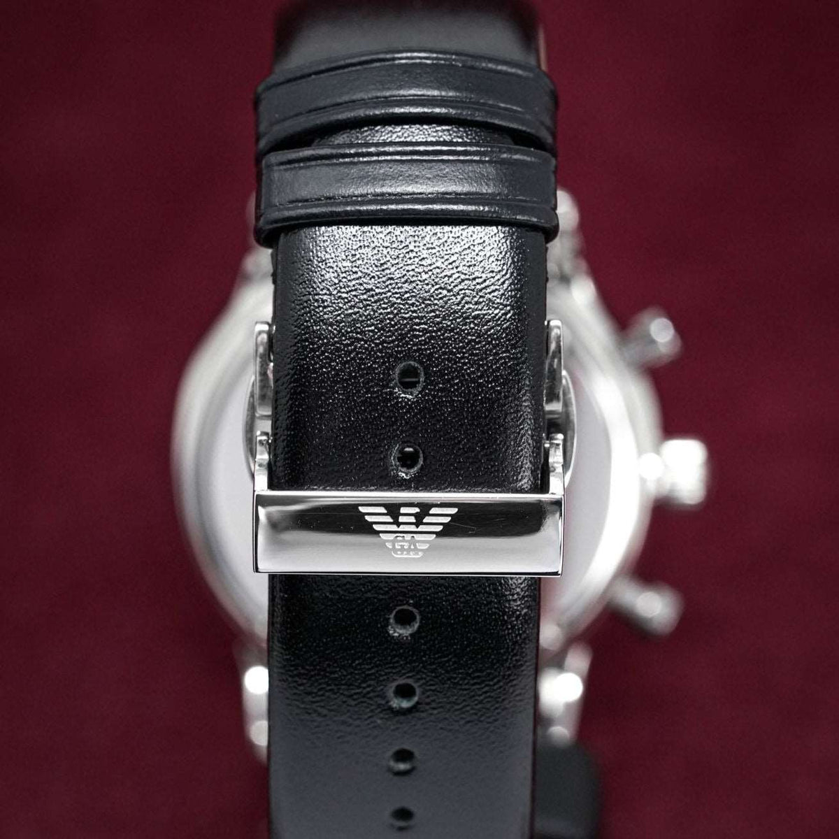 Emporio Armani Herrenuhr Men S Ar0385 Chronograph Watch Black Watch – AR0385