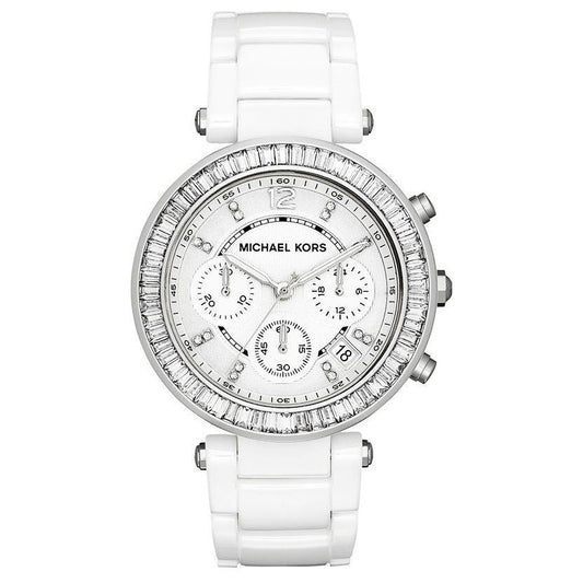 Michael Kors Damenuhr Mk5848 Ladies Parker White Glitz Watch – MK5848