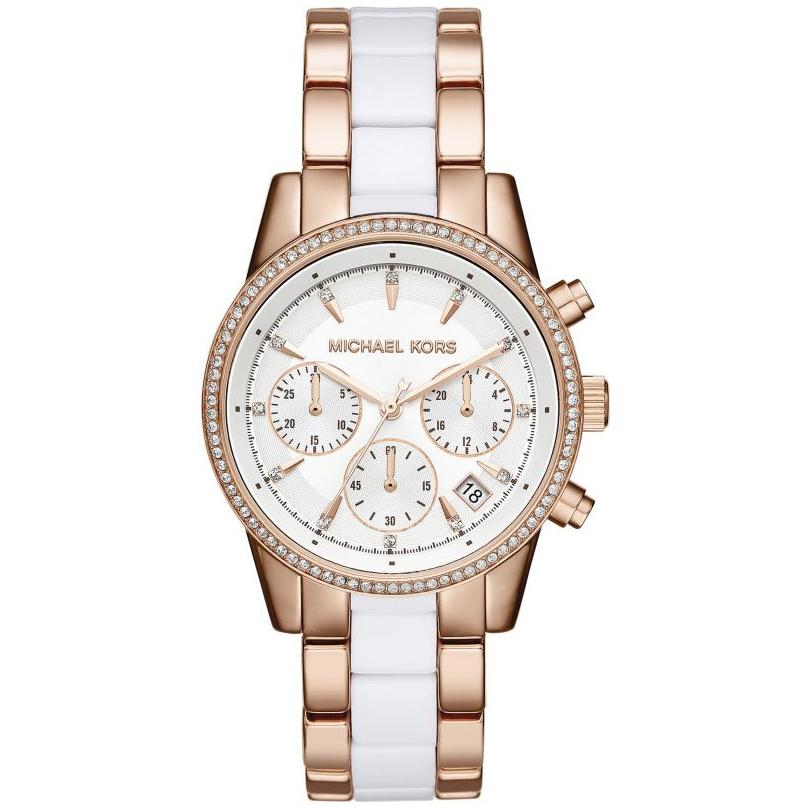 Michael Kors Damenuhr Mk6324 Ladies Ritz Two Tone Rose Gold Watch – MK6324