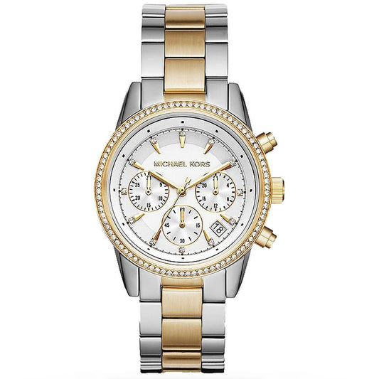 Michael Kors Damenuhr Mk6474 Ladies Ritz Gold Chronograph Watch – MK6474