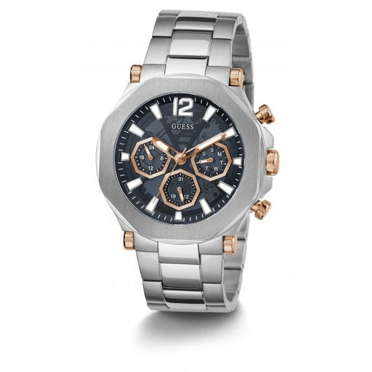 Guess Herrenuhr Watches Gents Edge Stainless Steel Silver Watch Gw0539g1 – GW0539G1