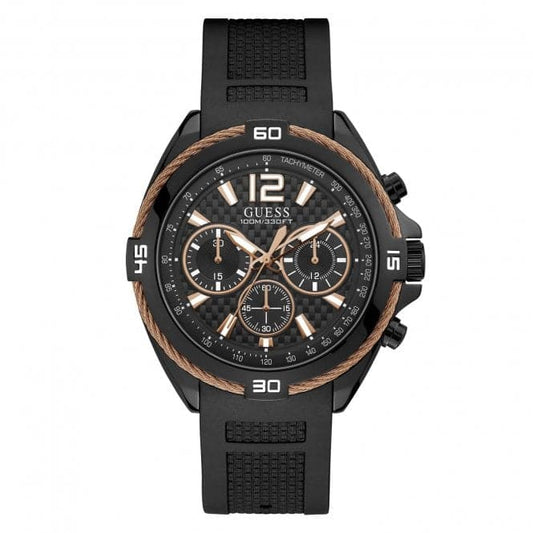 Guess Herrenuhr Black Copper Wire Detail Watch W1168g3 – W1168G3
