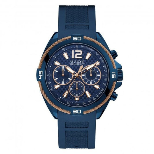 Guess Herrenuhr Gents Blue Rose Gold Wire Detail Watch W1168g4 – W1168G4