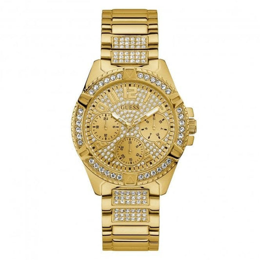 Guess Damenuhr Watches Guess Ladies Gold Crystals Glitz Dial Watch W1156l2 – W1156L2
