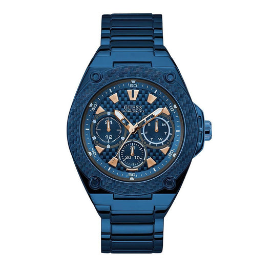Guess Armbanduhr Legacy Day Date Blue – W1305G4
