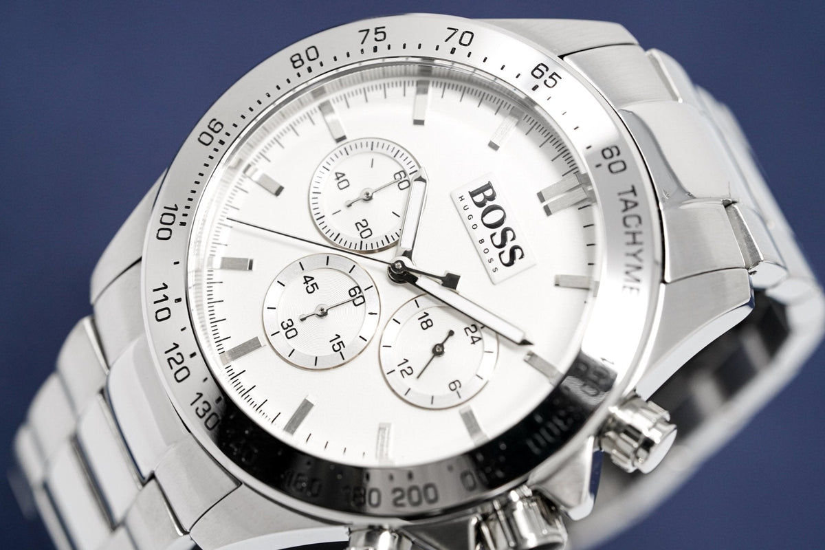 Hugo Boss Herrenuhr Men S Watch Chronograph Ikon Silver Hb1512962 – HB1512962